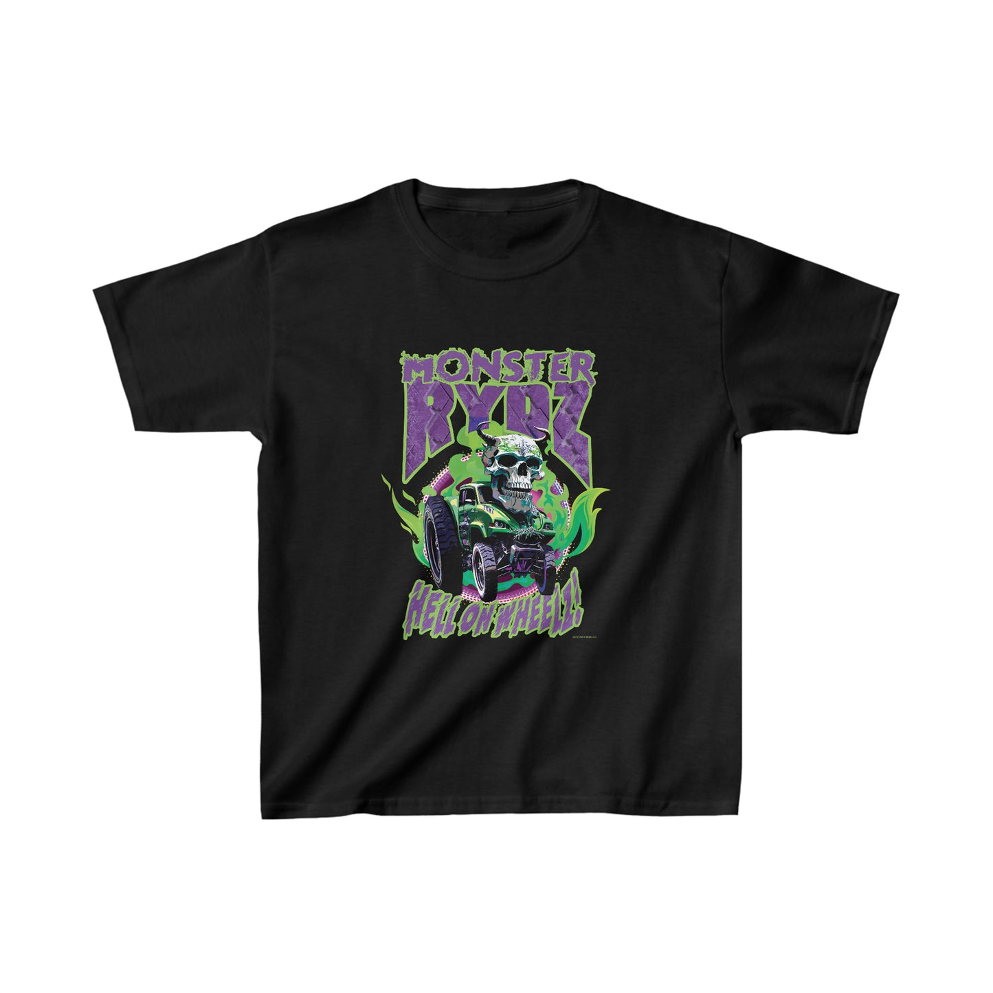 Monster Rydz, Hell on Wheelz - Kids Heavy Cotton™ Tee