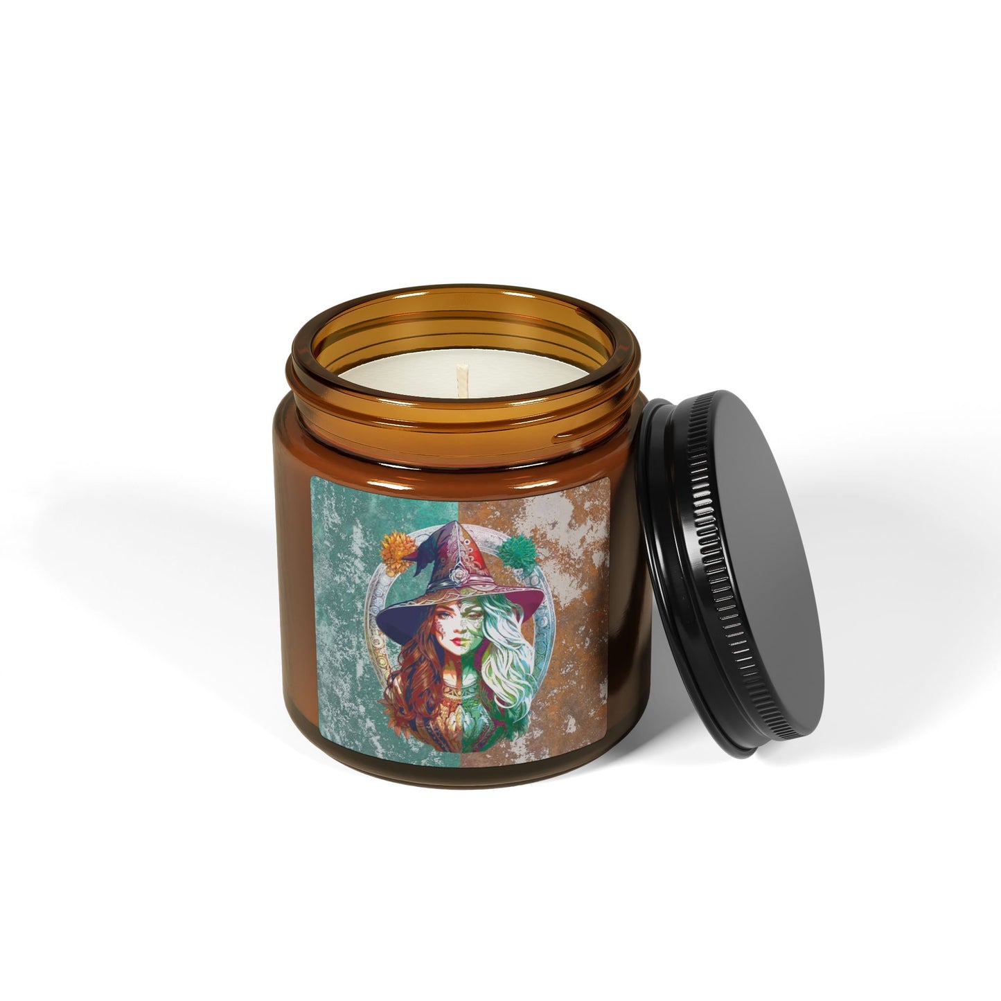 Witch Switch Scented Soy Candle (4 oz Amber Jar)