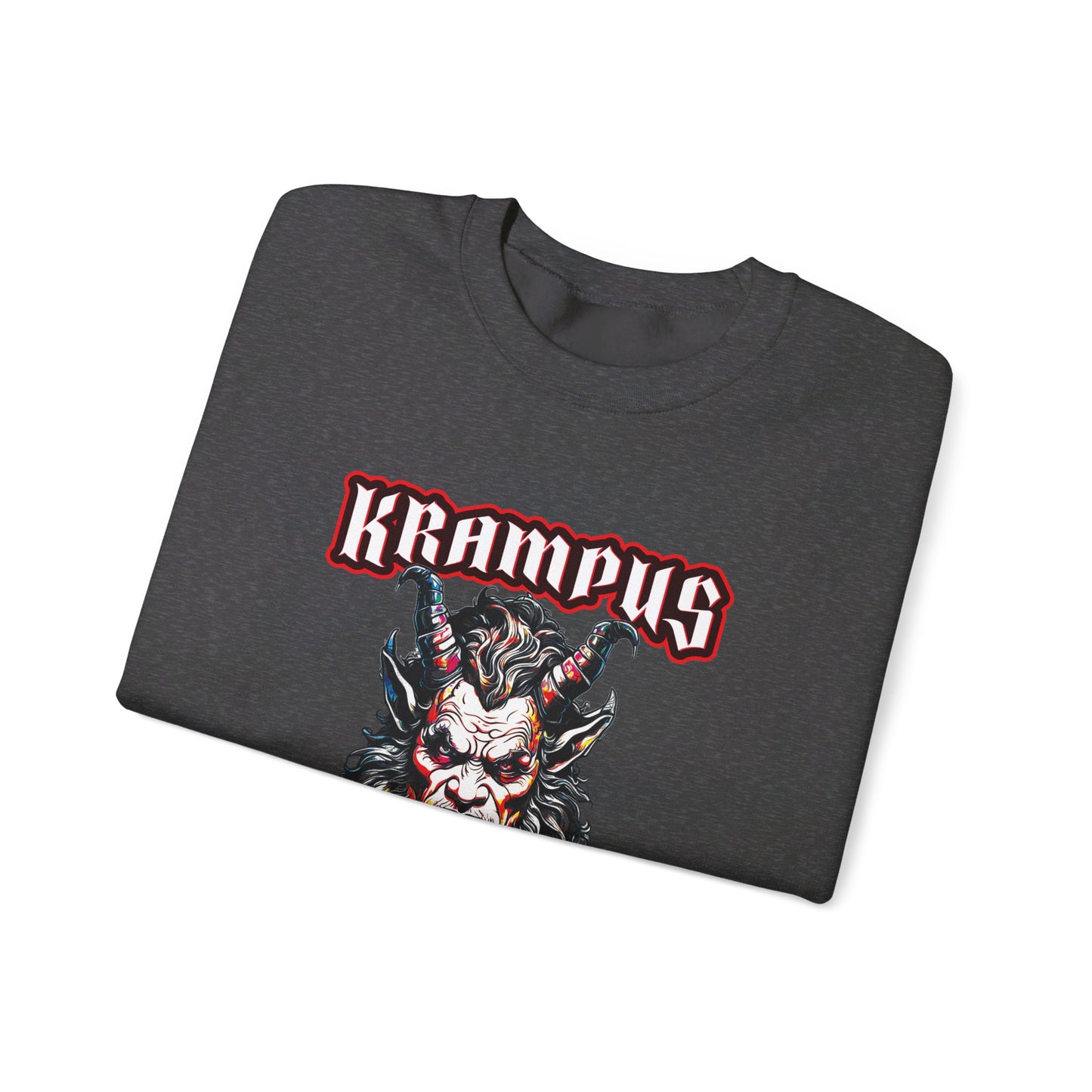 Krampus Knows You're a Little Naughty (Bitch edition) - Unisex Heavy Blend⢠Crewneck Sweatshirt