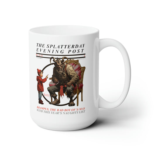 Splatterday Evening Post - Ceramic Mug 15oz