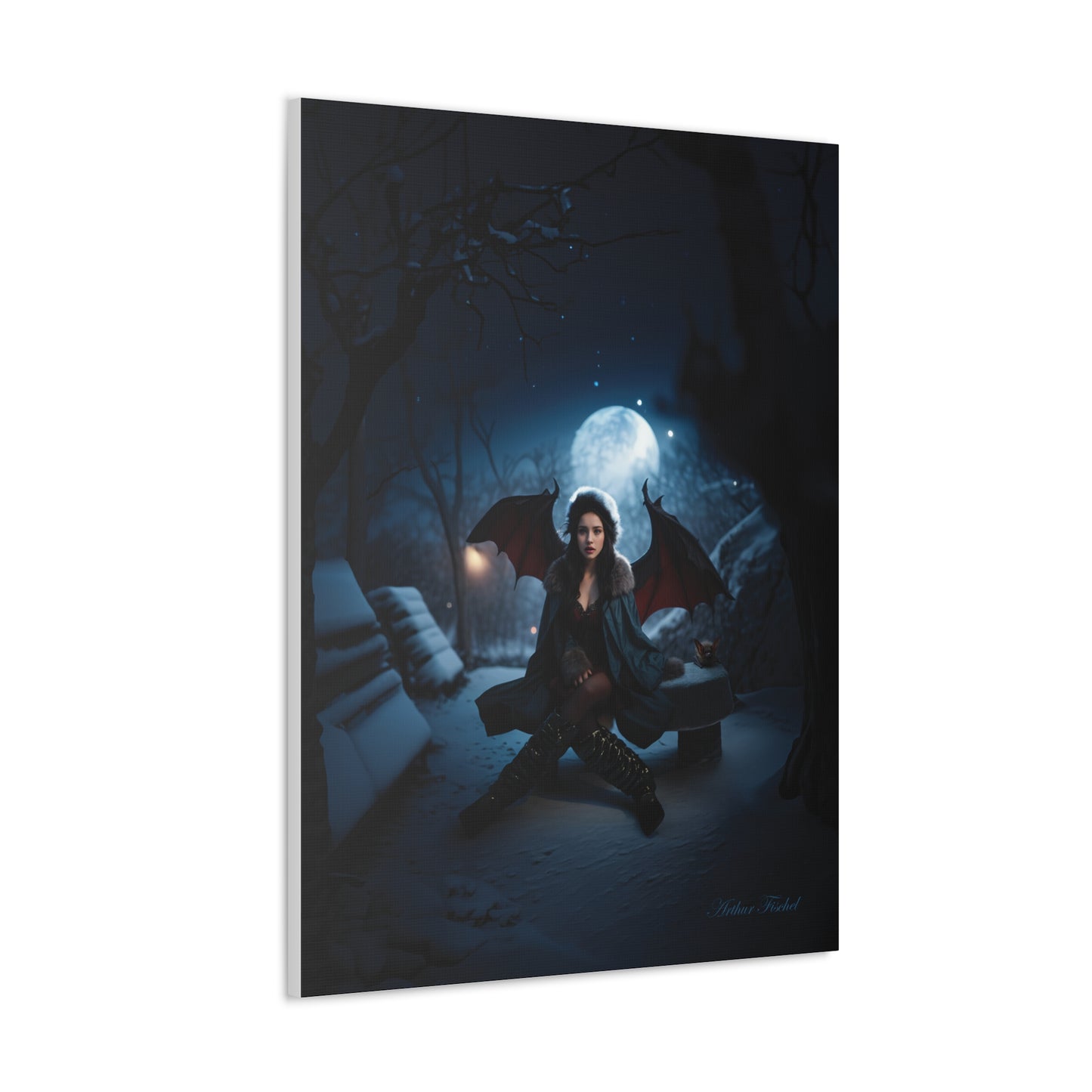 Vampire in Winter - Canvas