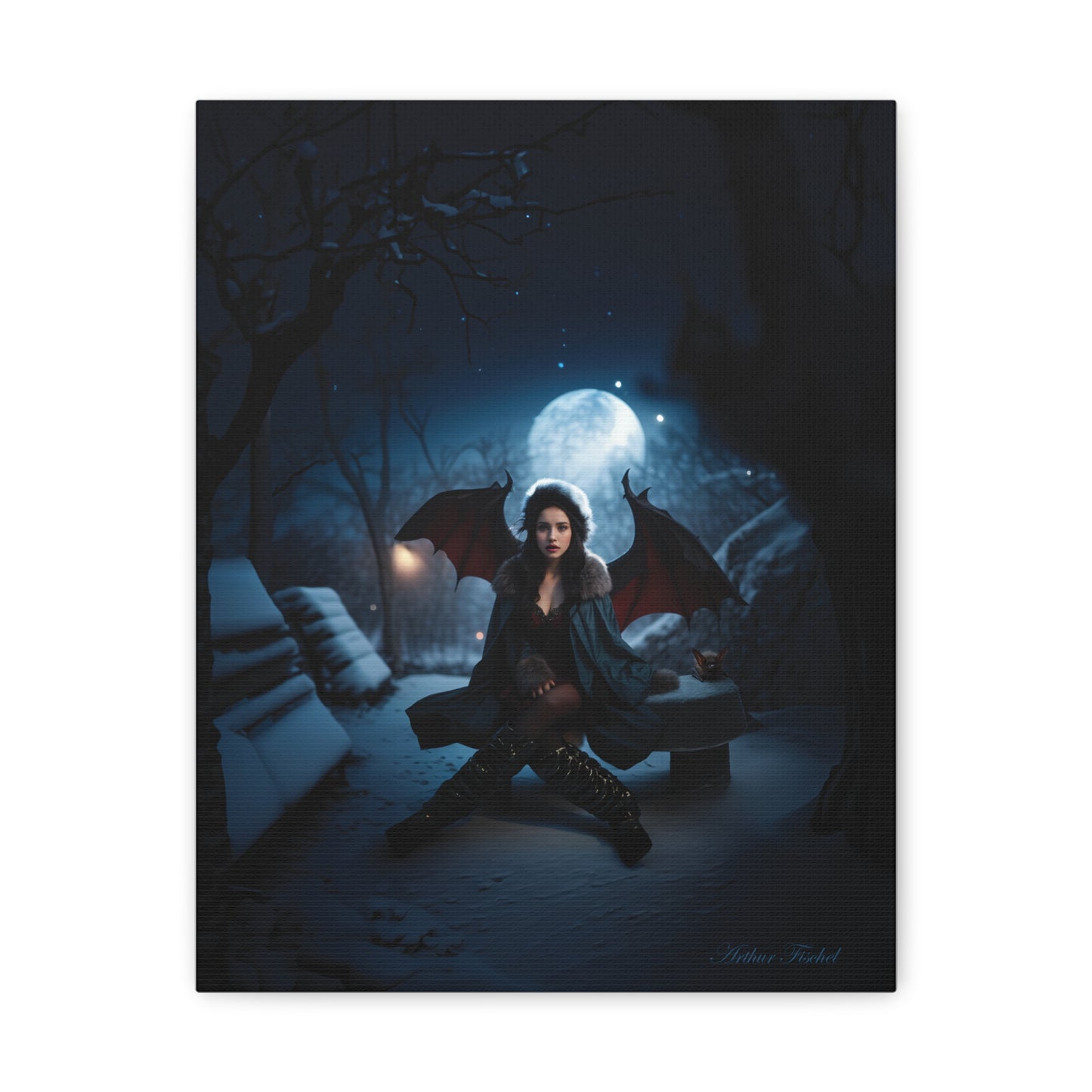 Vampire in Winter - Canvas