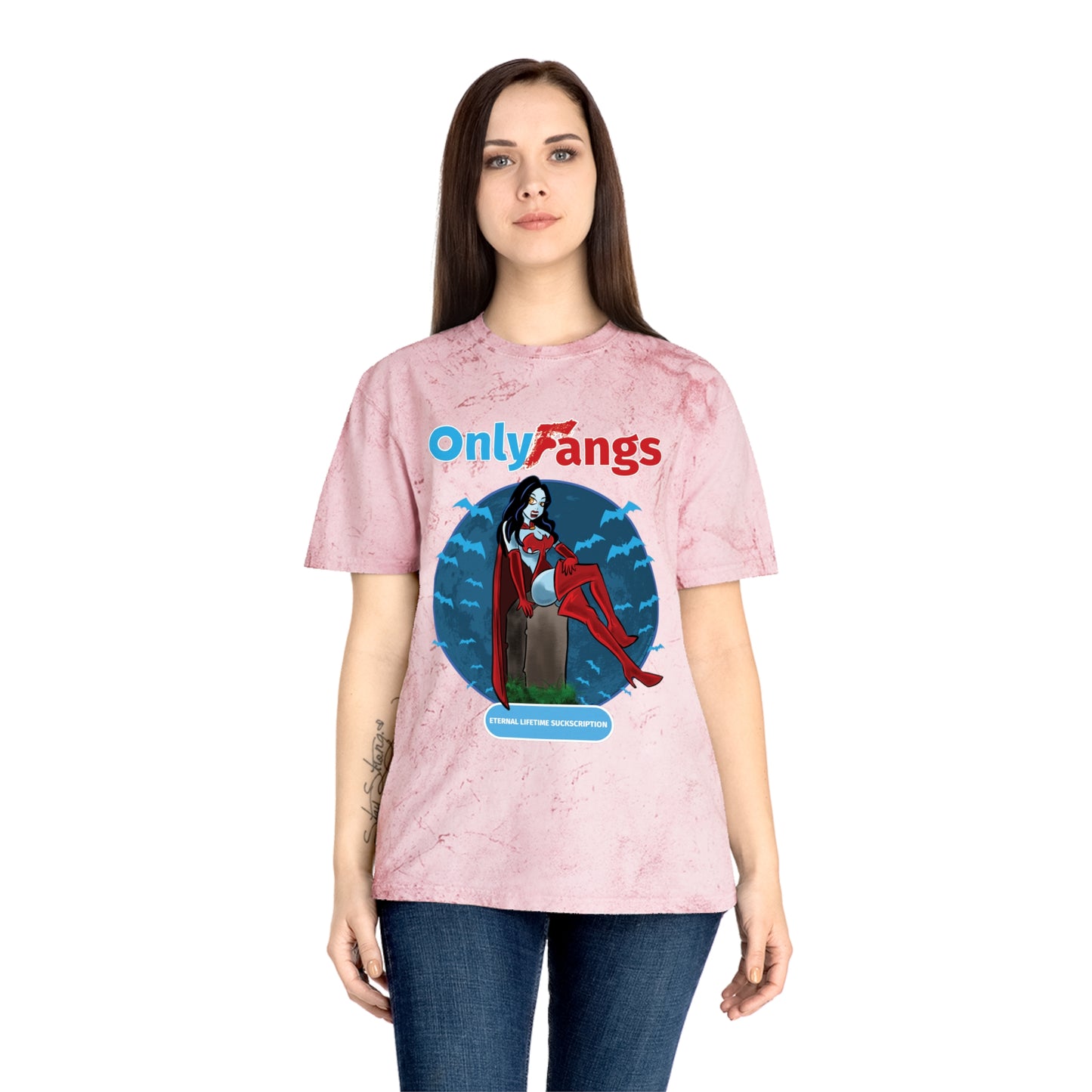 Only Fangs-Unisex Color Blast T-Shirt