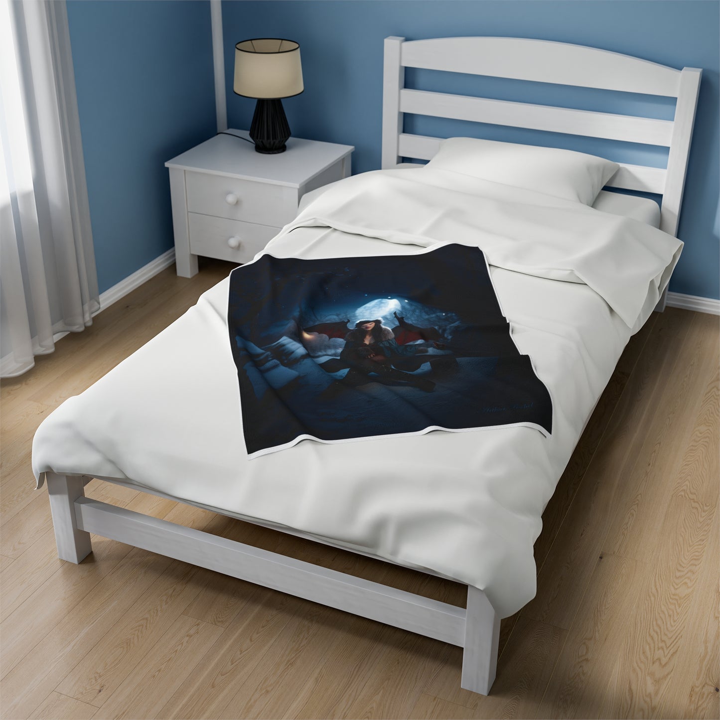 Vampire in Winter - Plush Blanket