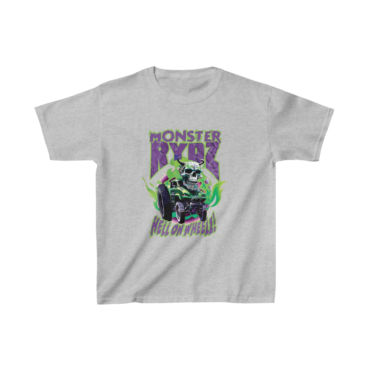 Monster Rydz, Hell on Wheelz - Kids Heavy Cotton™ Tee