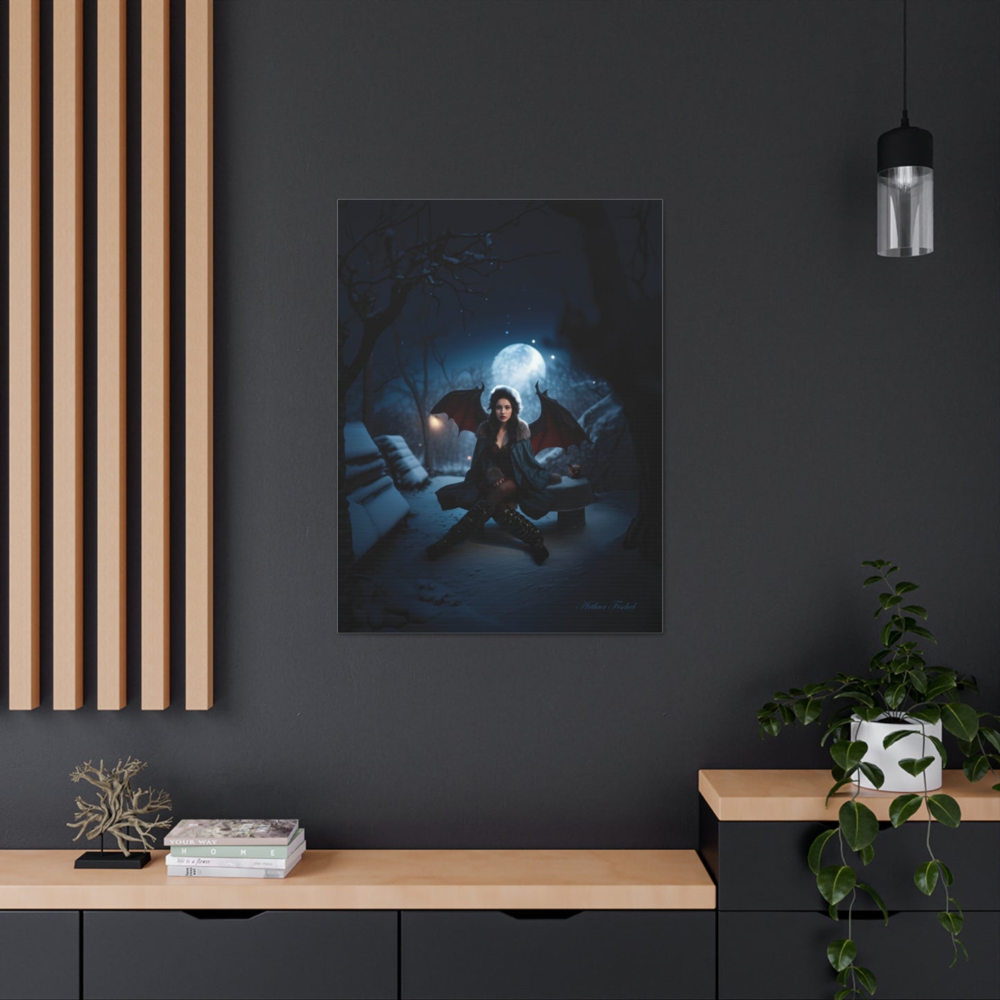 Vampire in Winter - Canvas