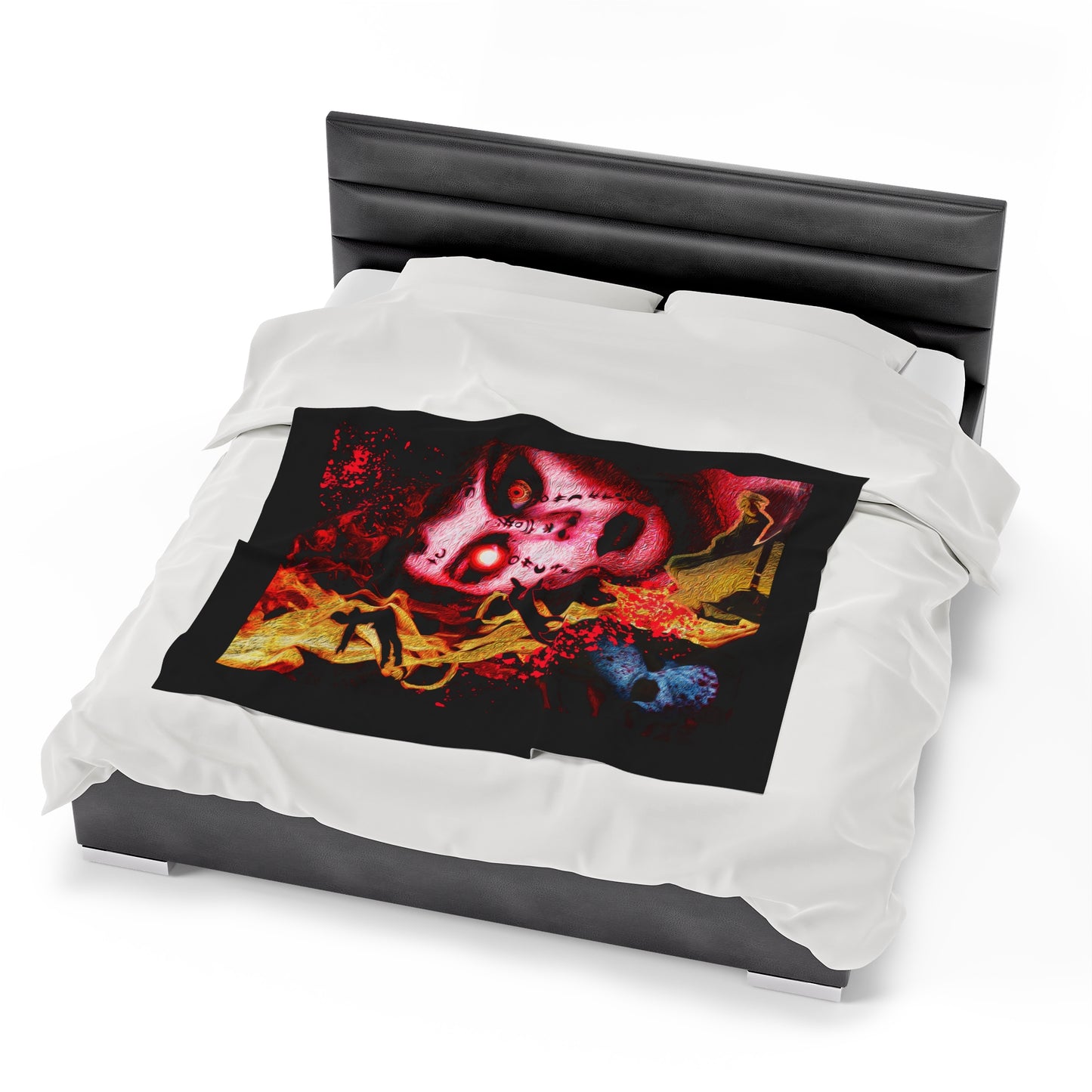 Devil Woman - Velveteen Plush Blanket