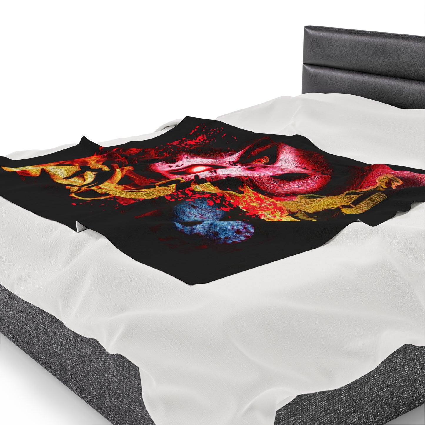 Devil Woman - Velveteen Plush Blanket