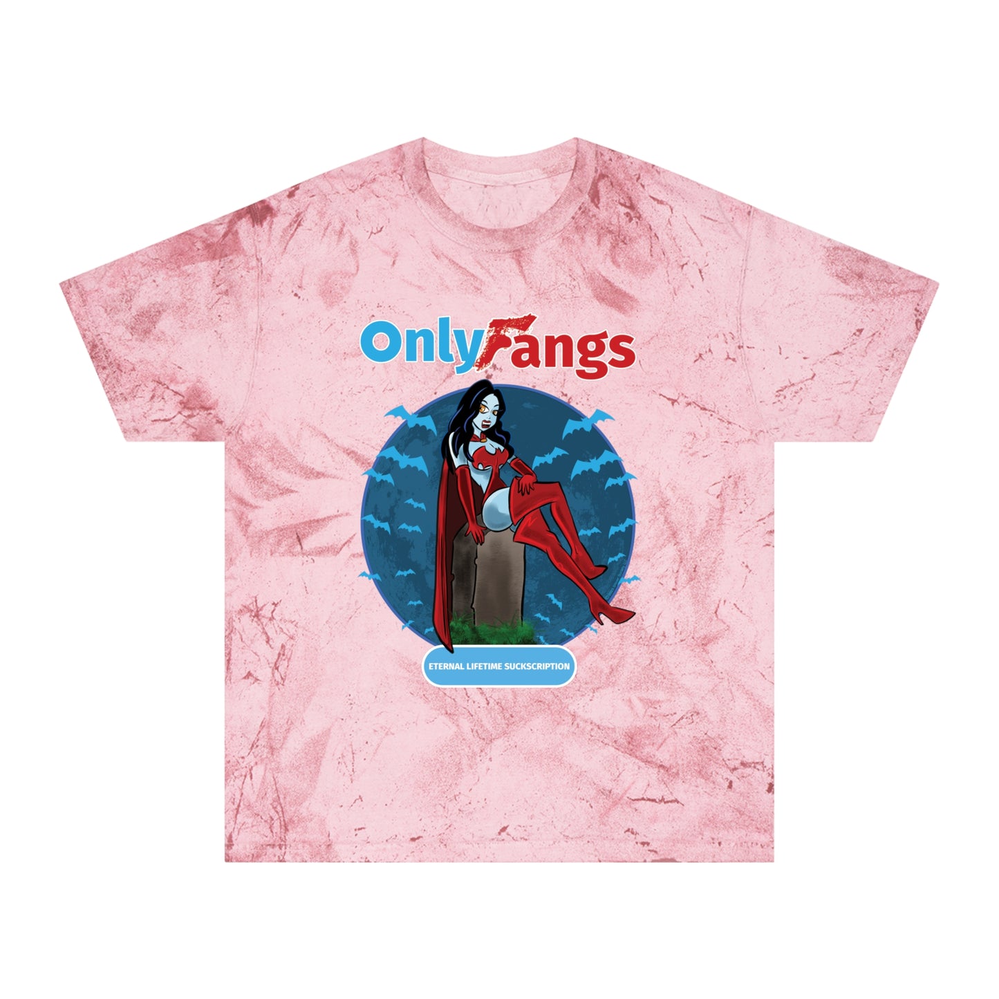 Only Fangs-Unisex Color Blast T-Shirt