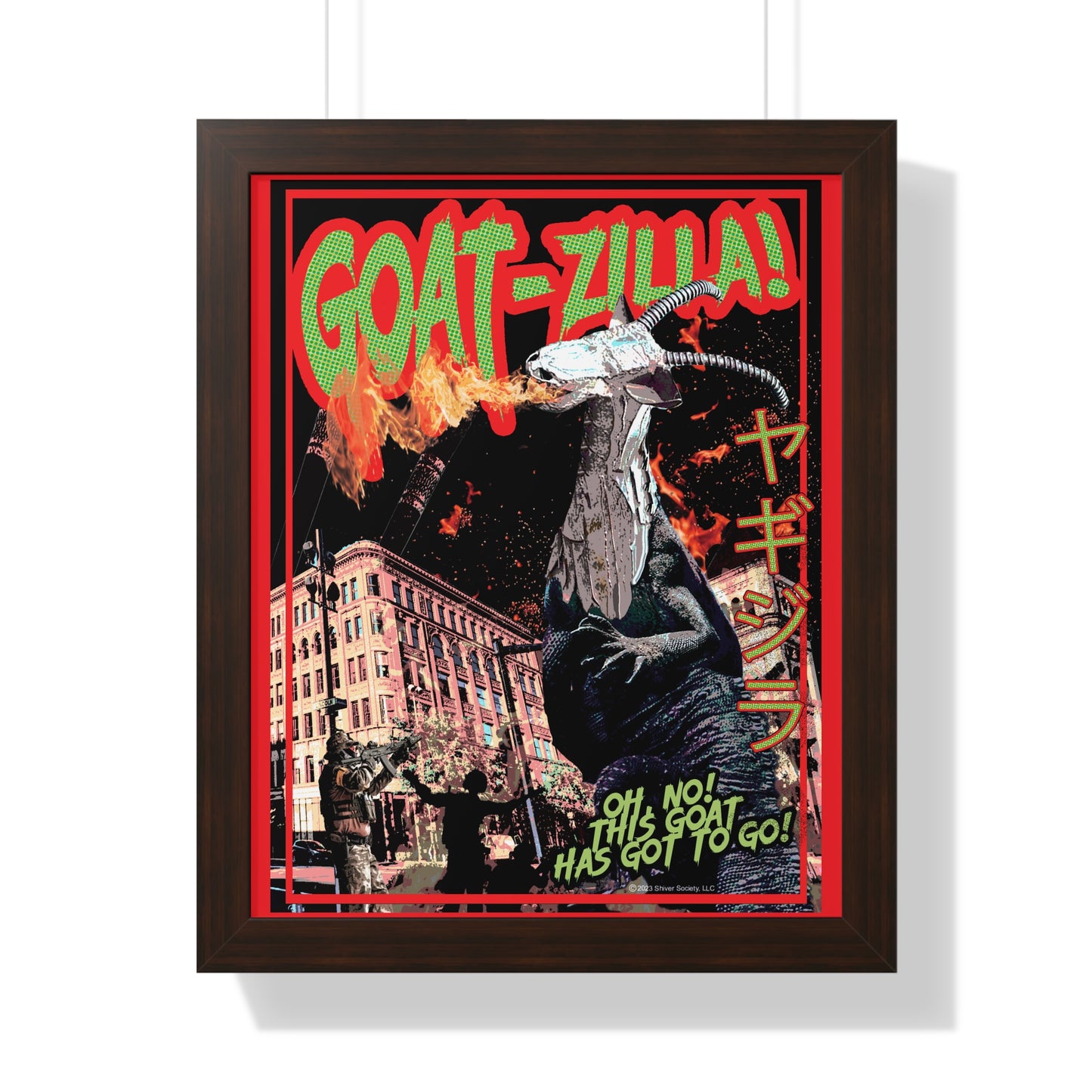 Goat-zilla! - Framed Poster