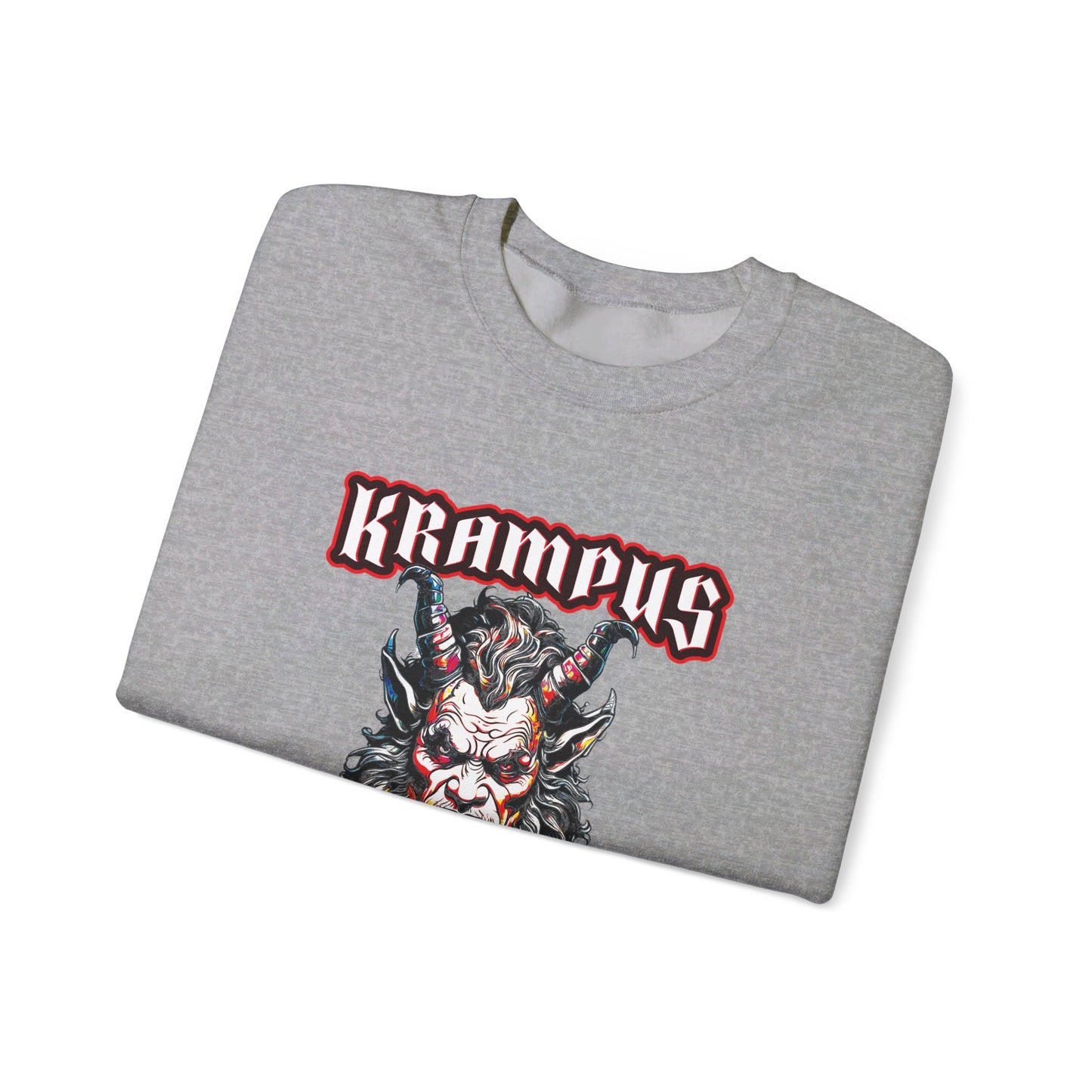 Krampus Knows You're a Little Naughty (Bitch edition) - Unisex Heavy Blend™ Crewneck Sweatshirt