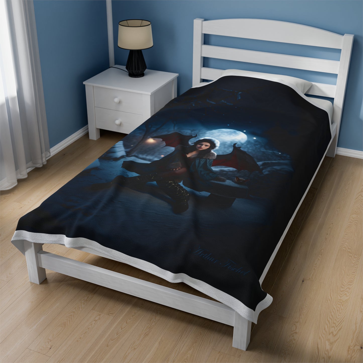 Vampire in Winter - Plush Blanket