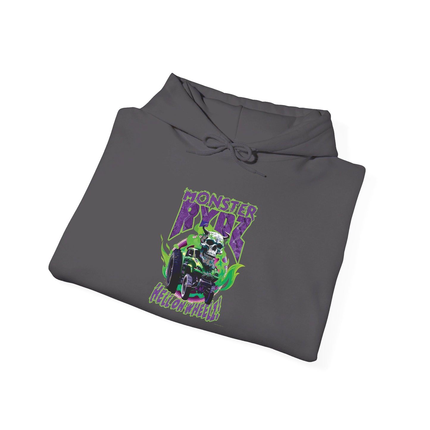 Monster Rydz, Hell on Wheelz - Unisex Heavy Blend™ Hooded Sweatshirt