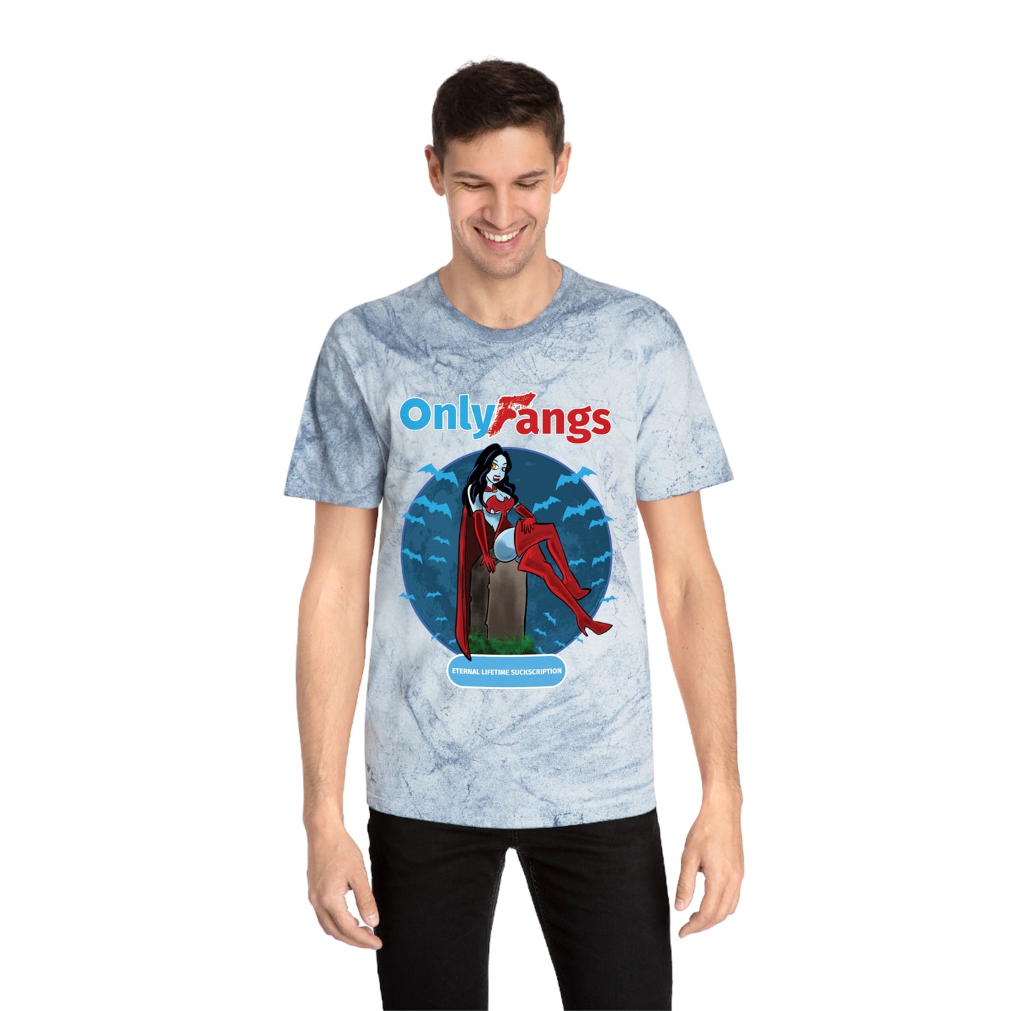 Only Fangs-Unisex Color Blast T-Shirt