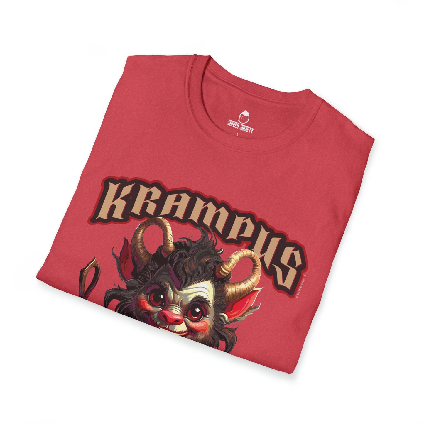 Krampus Likes 'Em Naughty - Unisex Softstyle T-Shirt