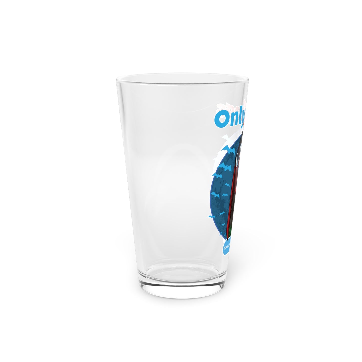 Only Fangs, Pint Glass, 16oz