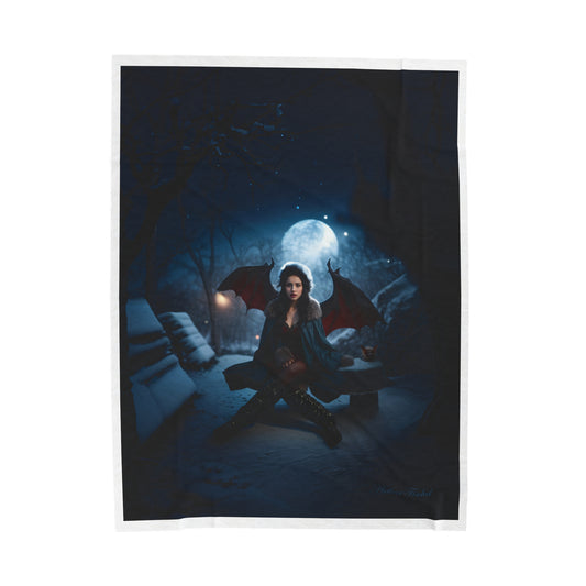 Vampire in Winter - Plush Blanket