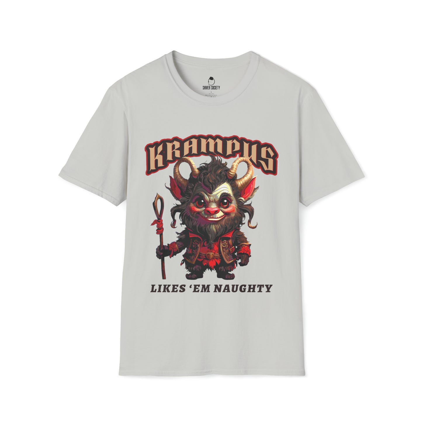 Krampus Likes 'Em Naughty - Unisex Softstyle T-Shirt