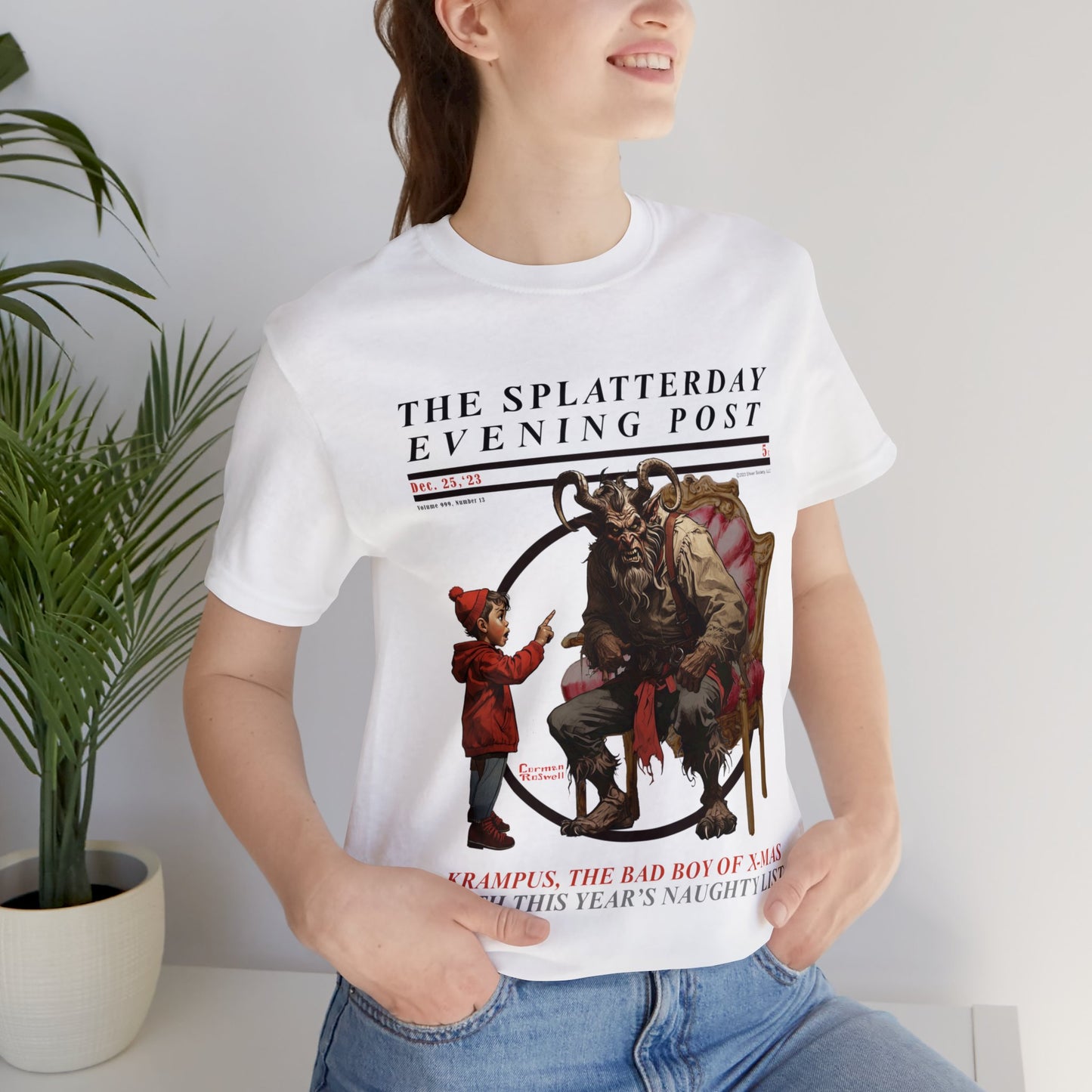 Splatterday Evening Post - Unisex Jersey Short Sleeve Tee