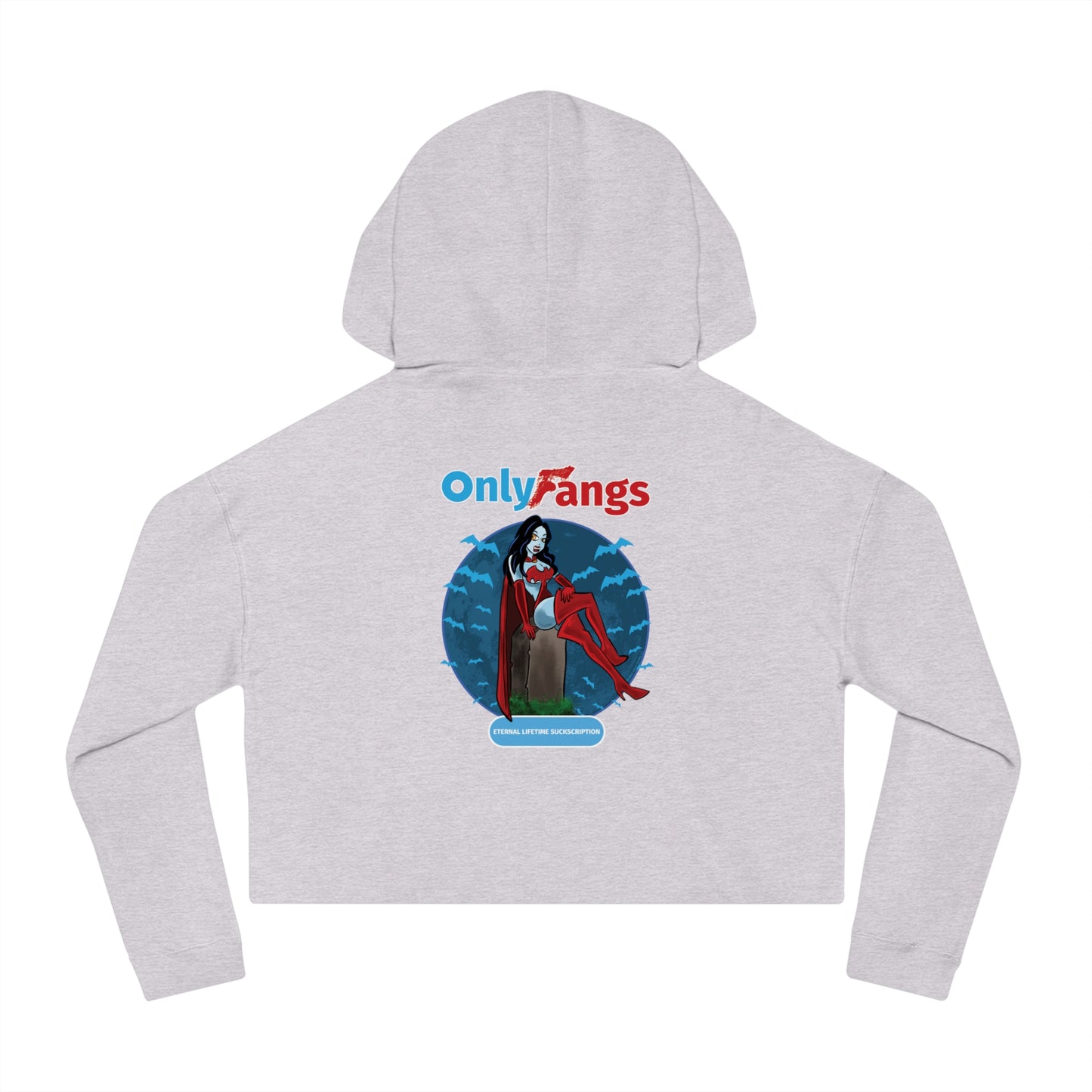 Only Fangs - Women’s Cropped Hooded Sweatshirt