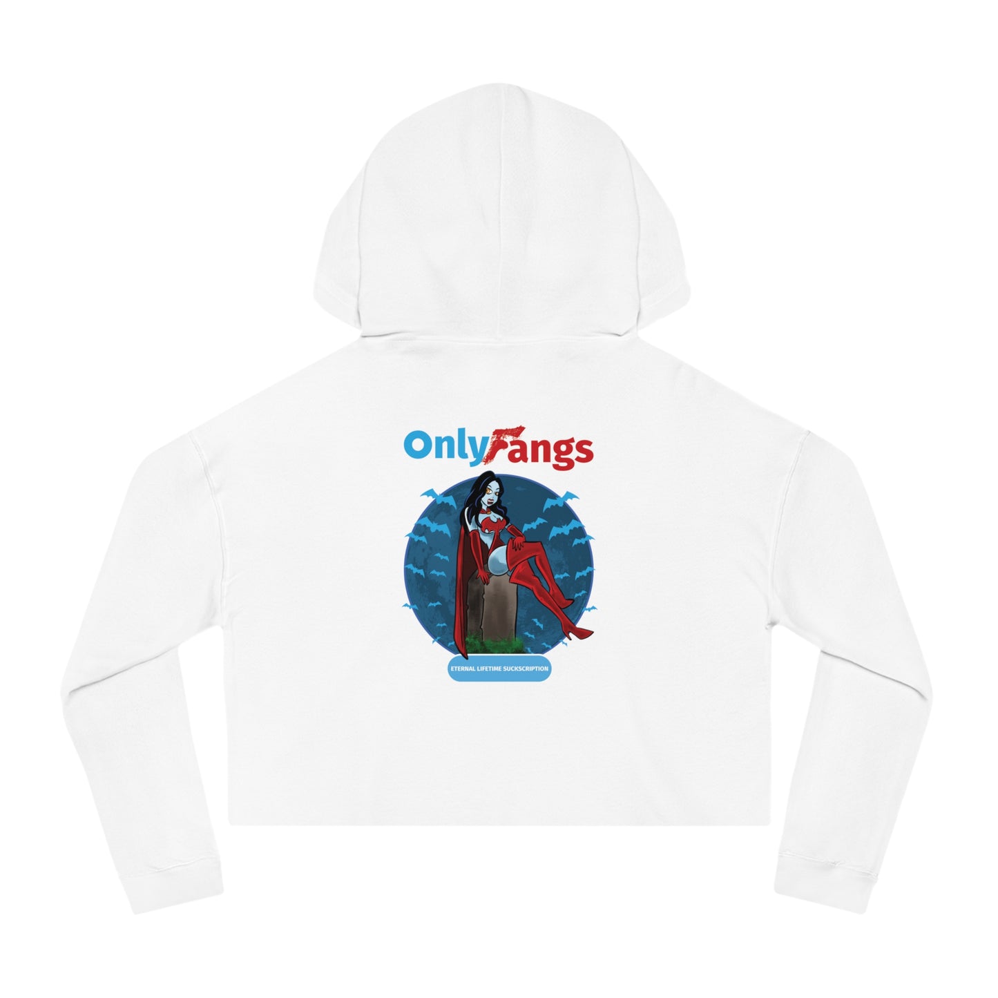 Only Fangs - Women’s Cropped Hooded Sweatshirt