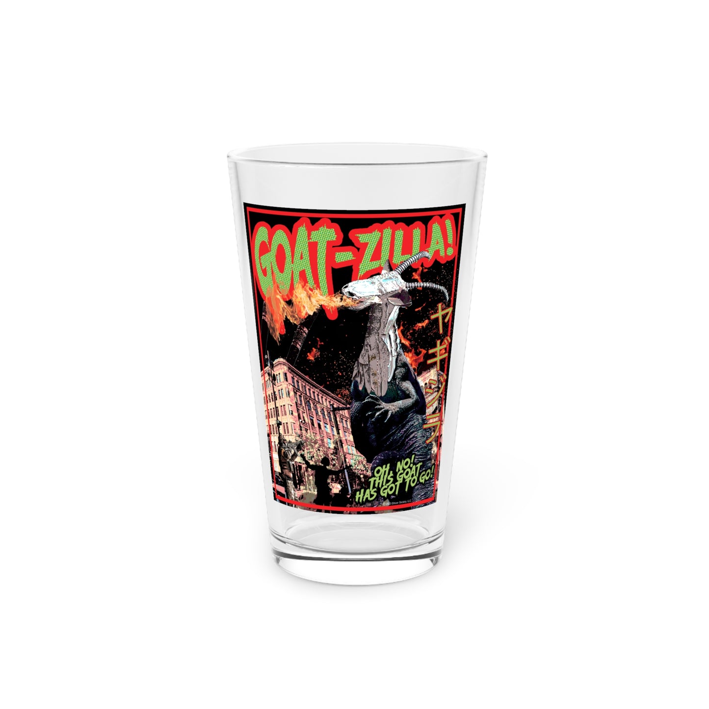 Goat-zilla! - Pint Glass, 16oz