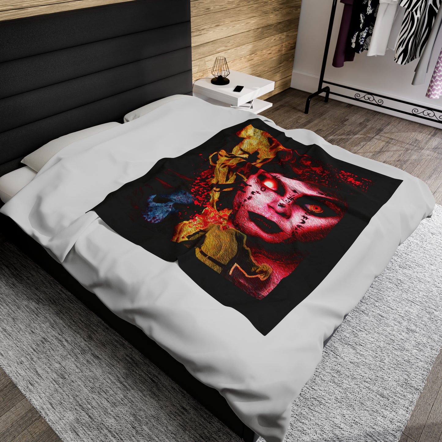 Devil Woman - Velveteen Plush Blanket