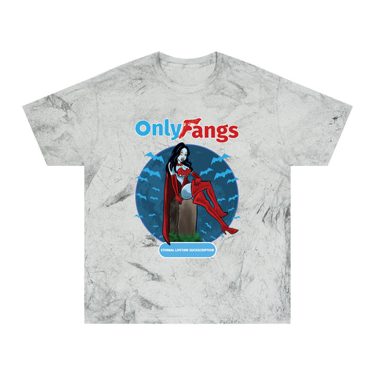 Only Fangs-Unisex Color Blast T-Shirt