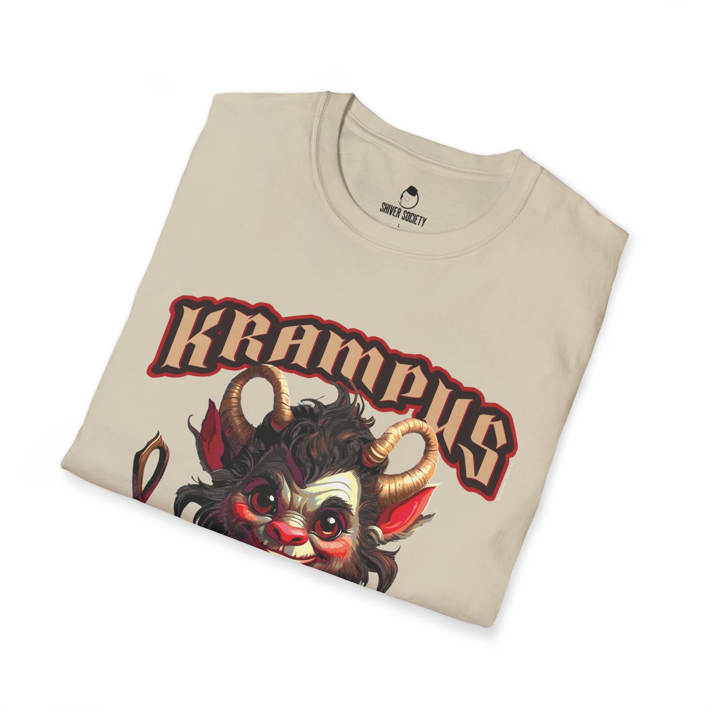 Krampus Likes 'Em Naughty - Unisex Softstyle T-Shirt