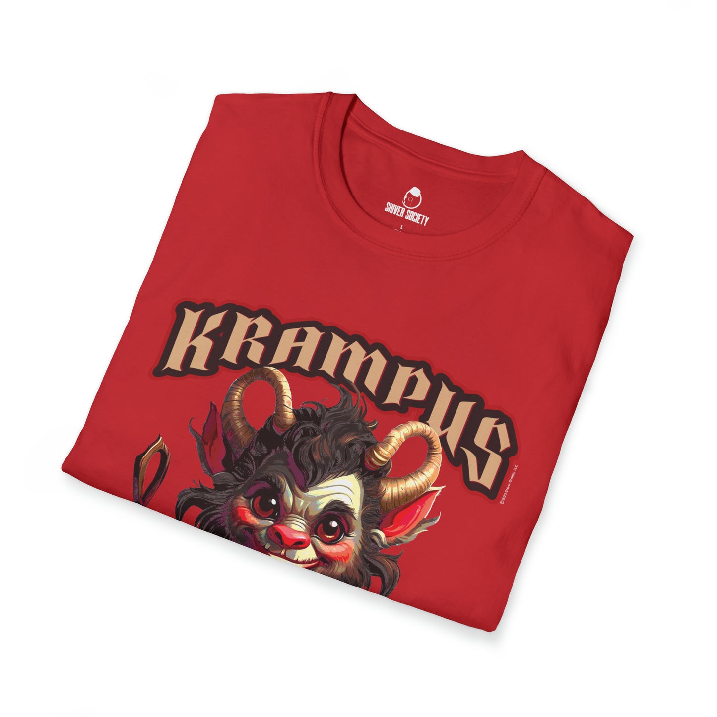 Krampus Likes 'Em Naughty - Unisex Softstyle T-Shirt