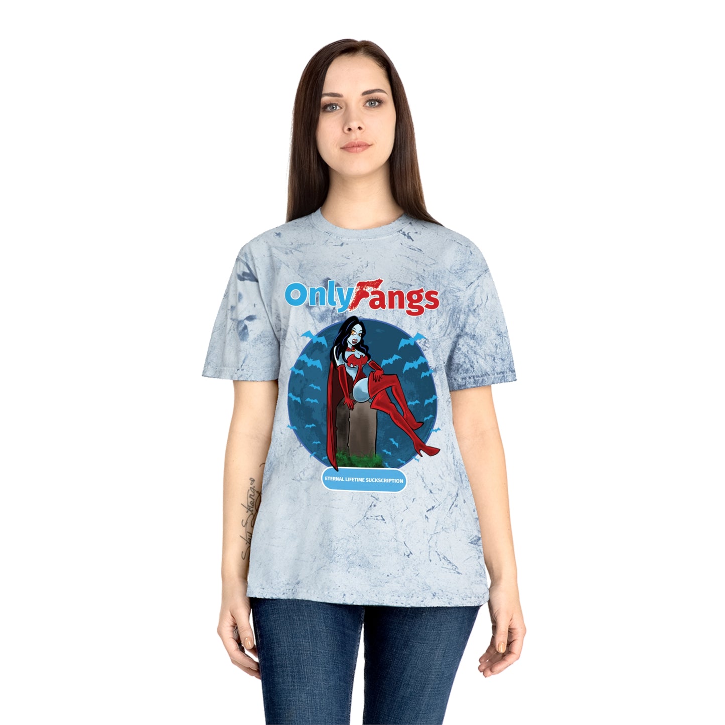 Only Fangs-Unisex Color Blast T-Shirt