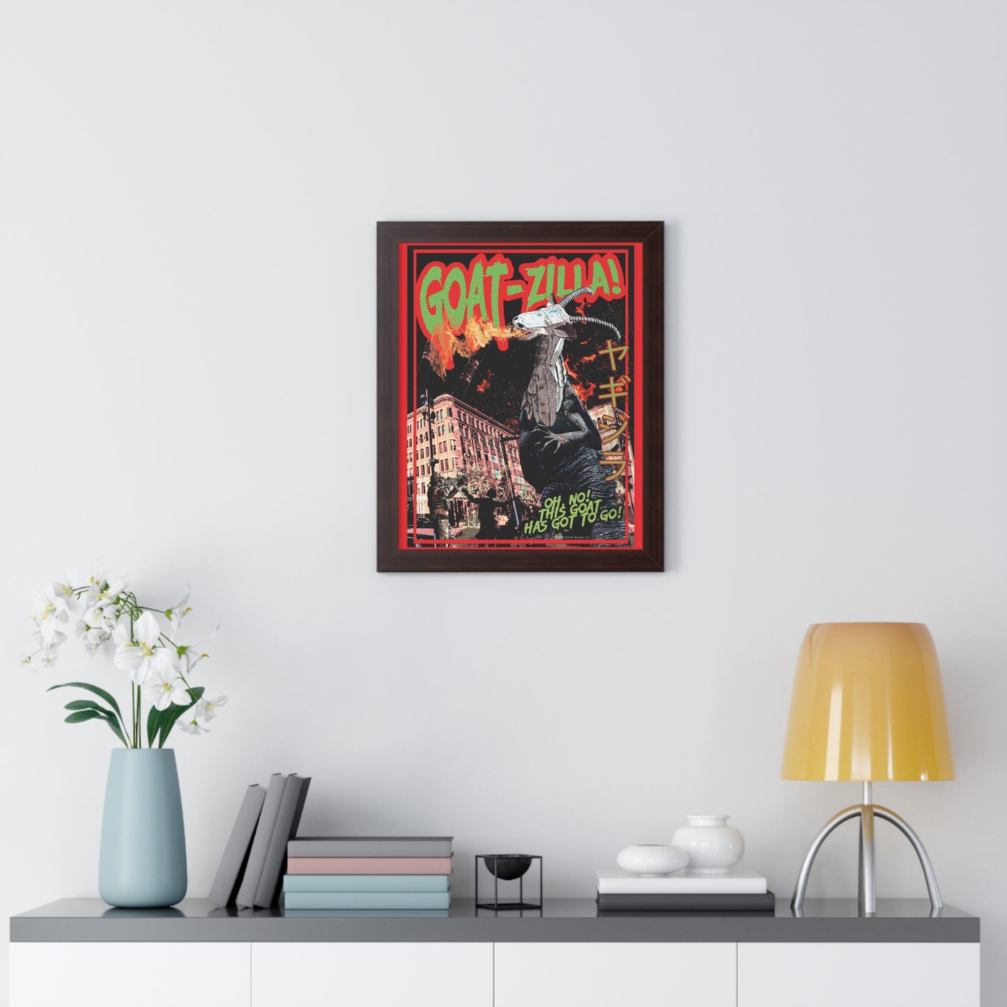 Goat-zilla! - Framed Poster