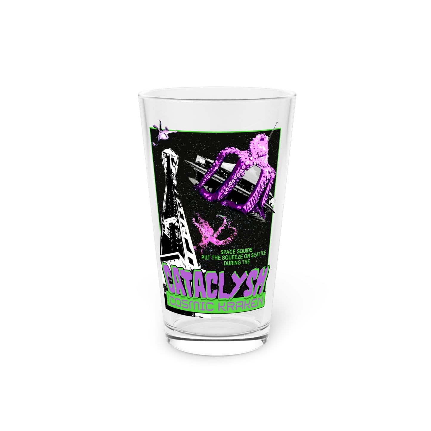 Cataclysm of the Cosmic Kraken! 16oz pint glass