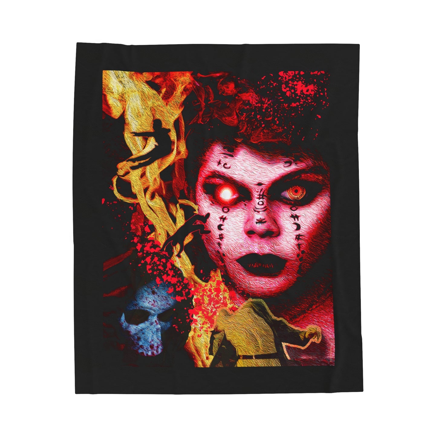 Devil Woman - Velveteen Plush Blanket