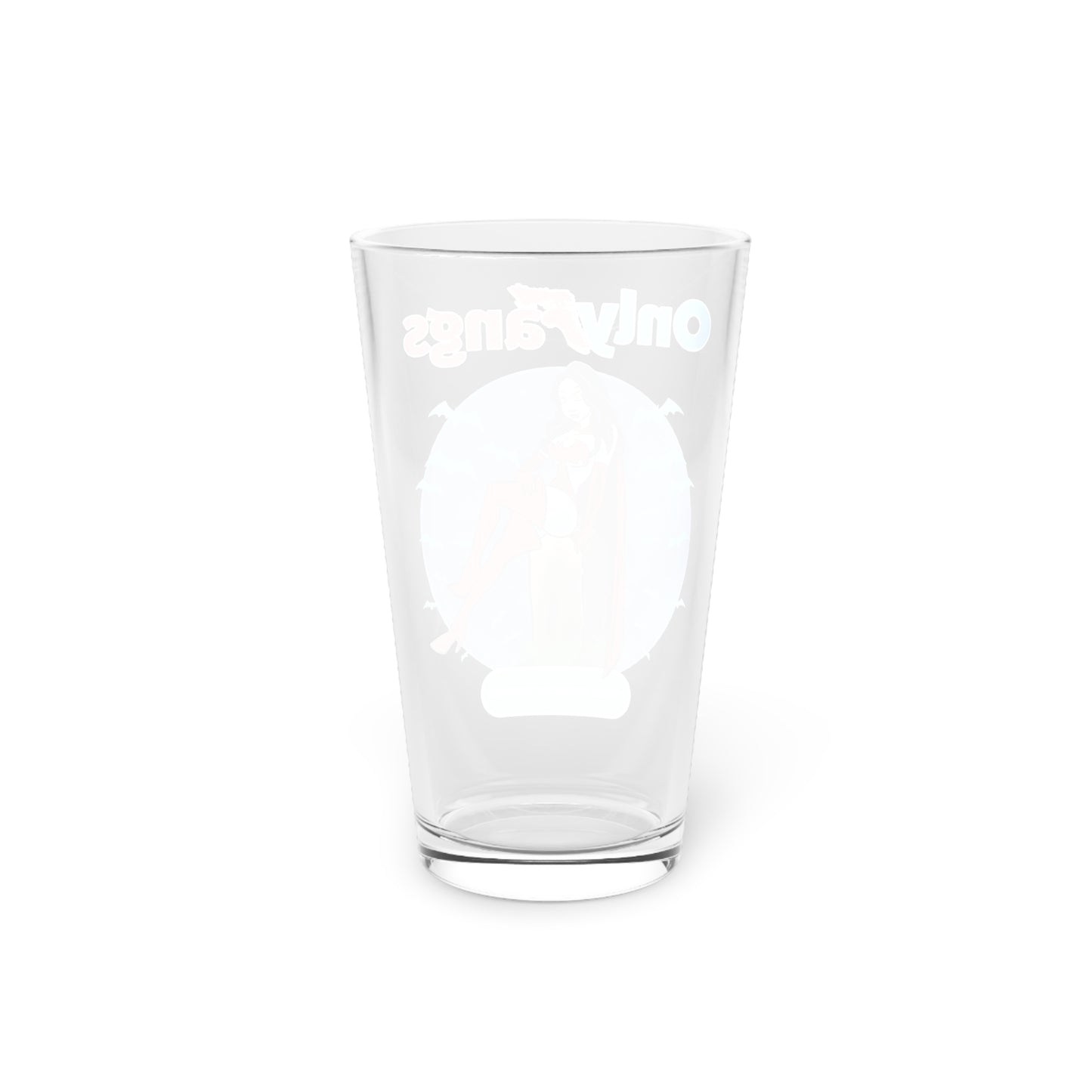 Only Fangs, Pint Glass, 16oz