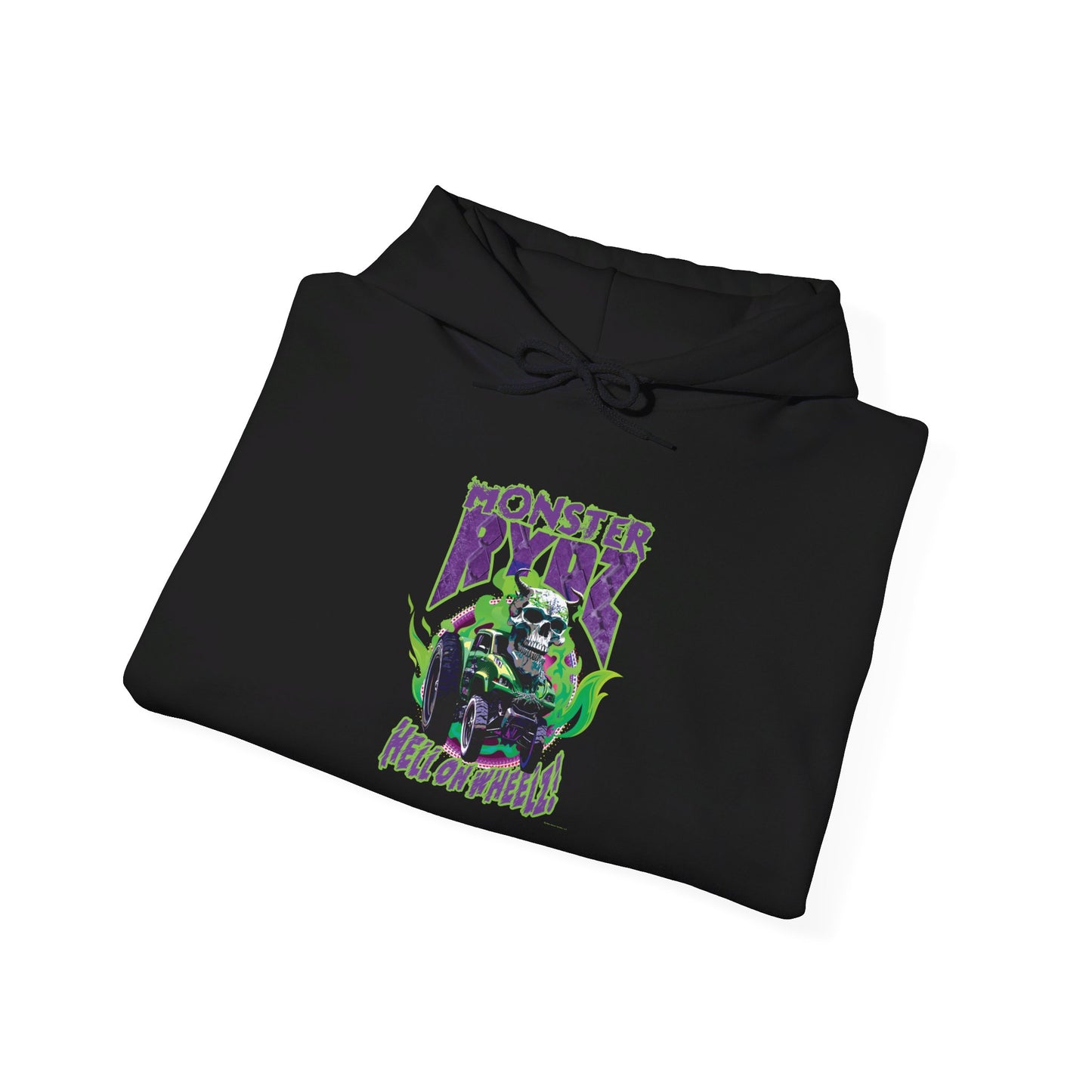 Monster Rydz, Hell on Wheelz - Unisex Heavy Blend™ Hooded Sweatshirt