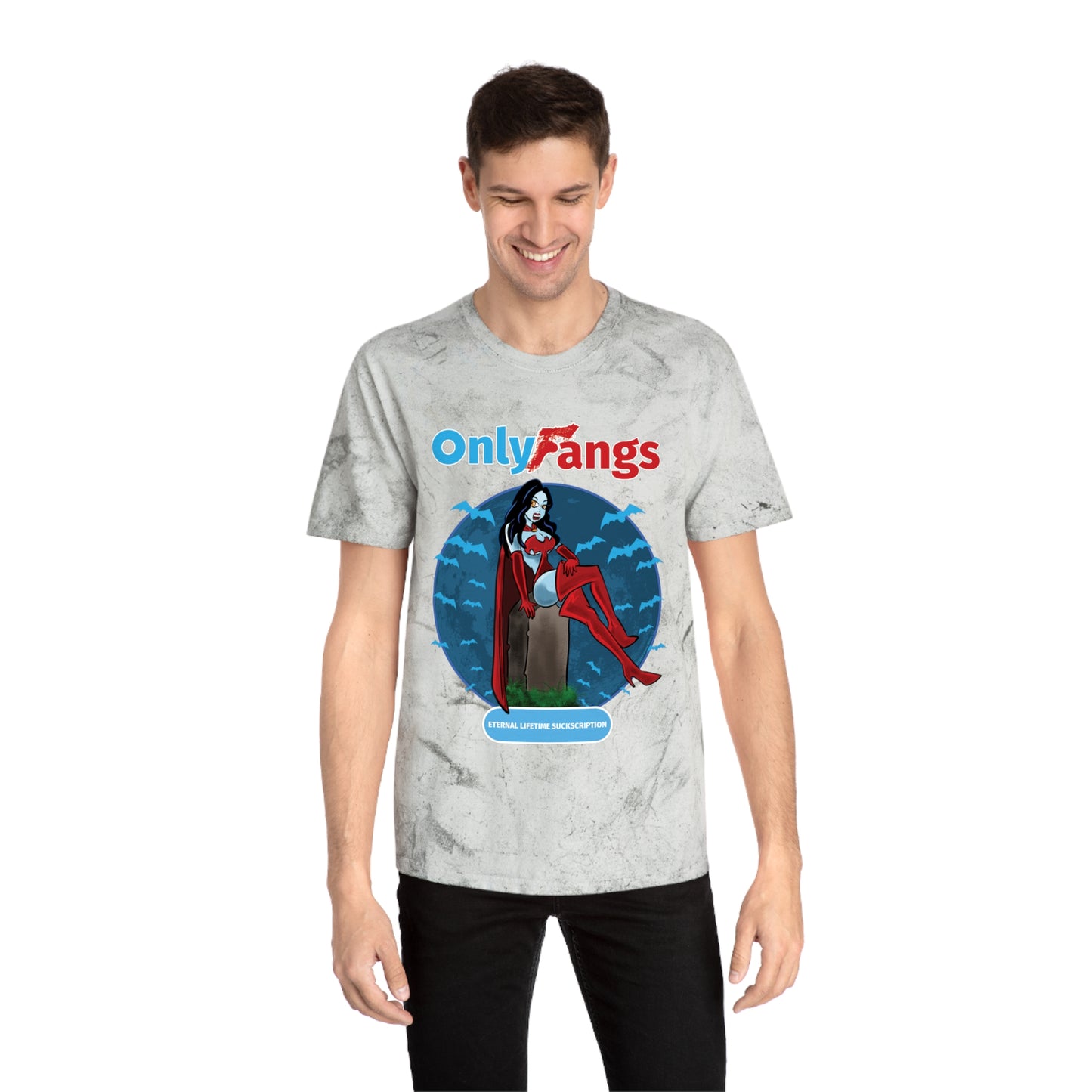 Only Fangs-Unisex Color Blast T-Shirt