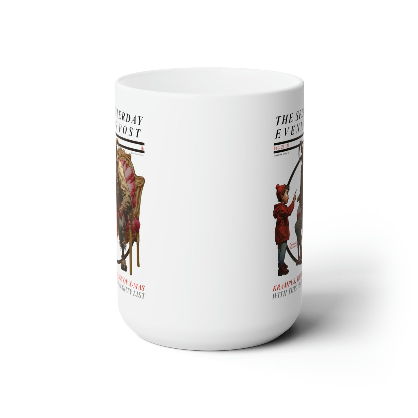 Splatterday Evening Post - Ceramic Mug 15oz