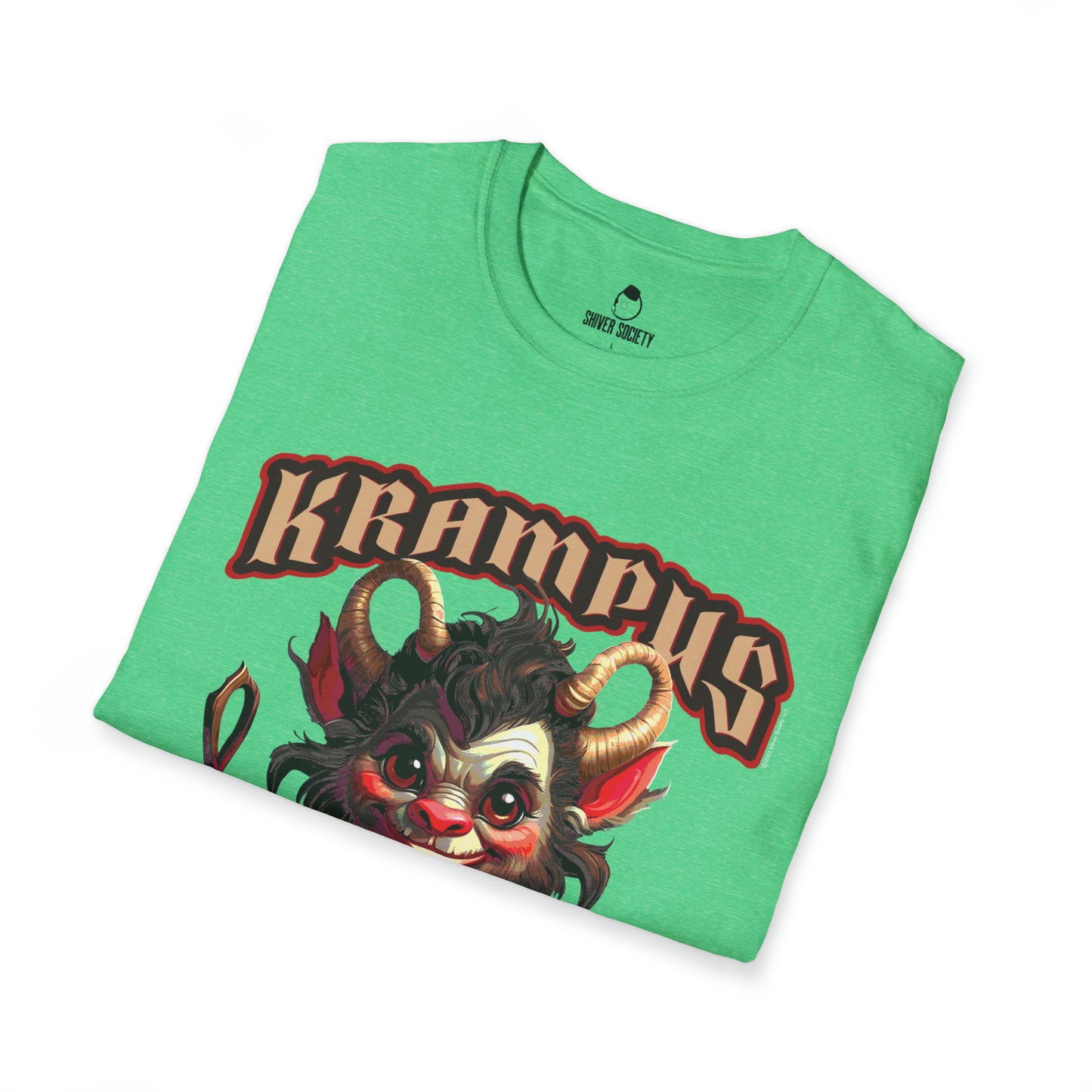 Krampus Likes 'Em Naughty - Unisex Softstyle T-Shirt