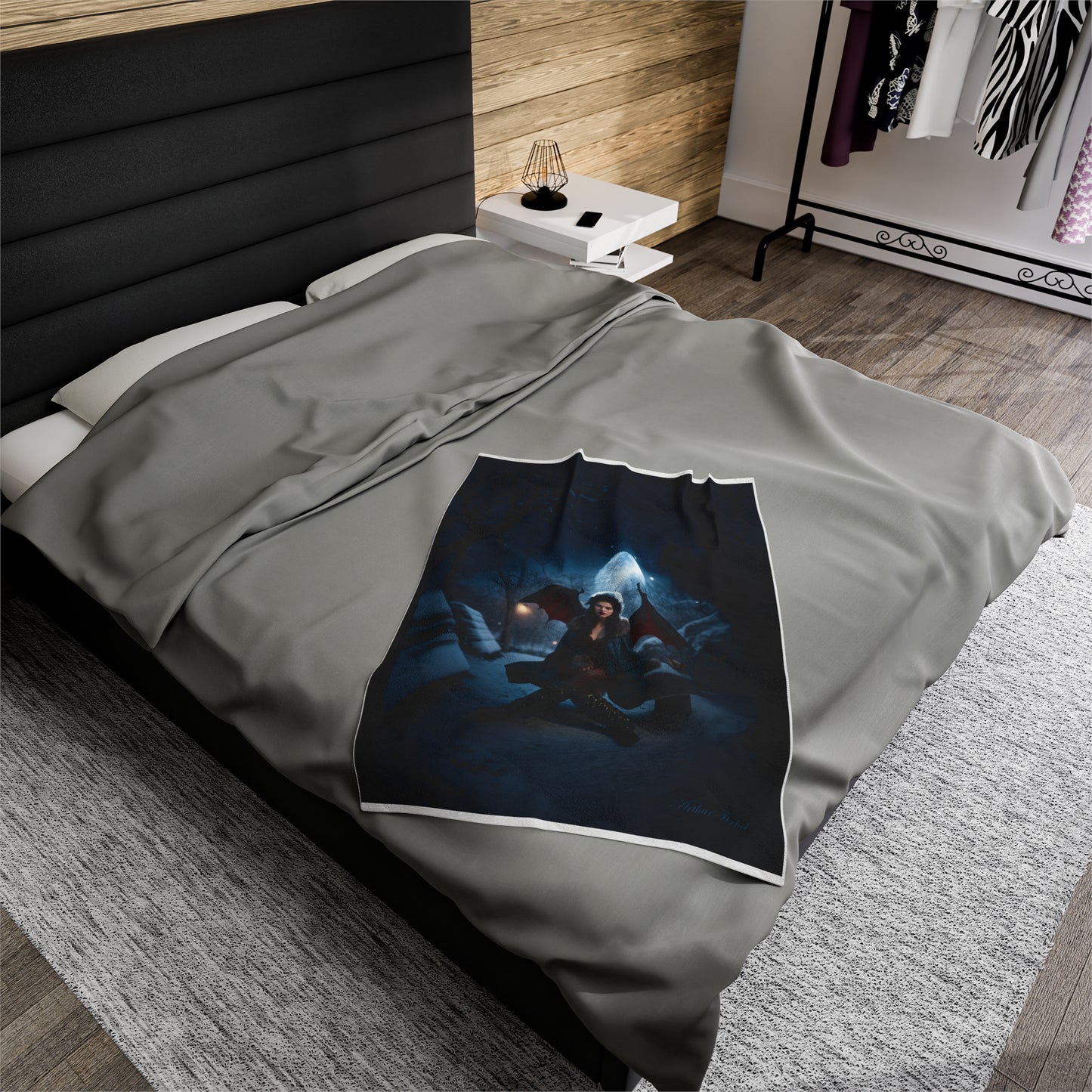 Vampire in Winter - Plush Blanket