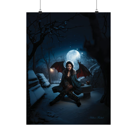Vampire in Winter - Matte Poster
